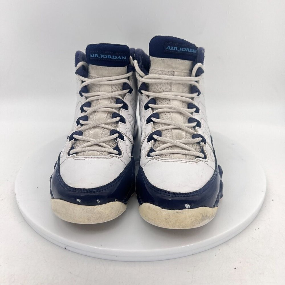 Nike Air Jordan 9 Retro Blue White Youth Sneaker Shoes 302359-145 Size 4.5 Y - Picture 2 of 13